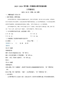 37，河南省许昌市襄城县2023-2024学年八年级上学期期末语文试题
