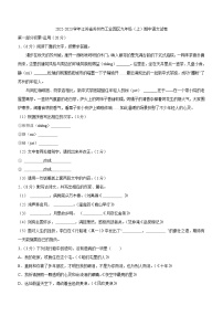 江苏省苏州市工业园区2022-2023学年九年级上学期期中考试语文试卷（含答案）
