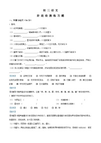 13，山东省烟台市芝罘区（五四制）2023-2024学年八年级上学期期末语文试题