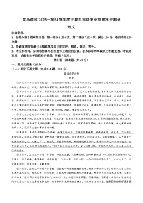 54，四川省泸州市龙马潭区2023-2024学年九年级上学期期末语文试题