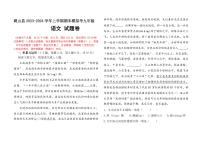 13，云南省文山州砚山县第一中学教育集团2023-2024学年九年级上学期模拟考试语文试卷
