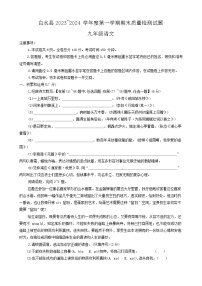 陕西省渭南市白水县2023-2024学年九年级上学期期末语文试题