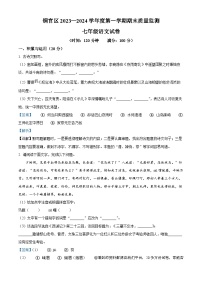 安徽省铜陵市铜官区2023-2024学年七年级上学期期末语文试题