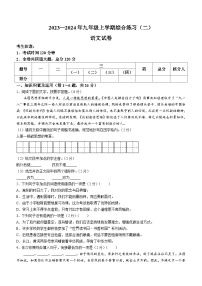 28，黑龙江省佳木斯市抚远市2023-2024学年九年级上学期期末语文试题