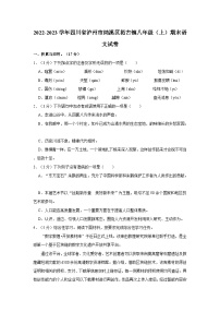 四川省泸州市纳溪区拓古镇2022-2023学年八年级上学期期末语文试卷