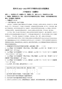 广西梧州市2022-2023学年八年级下学期期末语文试题