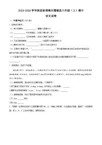 陕西省渭南市蒲城县2023-2024学年八年级上学期期中语文试题（原卷版+解析版）