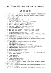 重庆市黔江实验中学校2022-2023学年八年级下学期期中语文试题