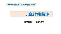 2024中考作文押题及导写（习作指导+范文欣赏）2024年中考语文作文专项课件PPT