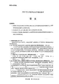 2024年河南省新乡市中考一模语文试卷+