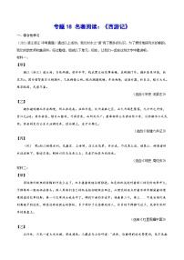 中考语文一轮复习考点精讲精练专项汇编专题18 名著阅读：《西游记》（含解析）
