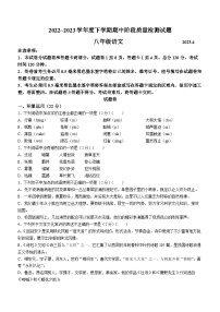山东省临沂市兰山区2022-2023学年八年级下学期期中语文试题