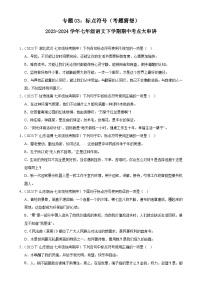 【期中讲练测】统编版七年级下册语文 专题03：标点符号（考点专练）.zip