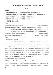 2024年安徽省C20教育联盟中考二模语文试题（原卷版+解析版）