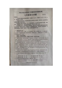 山东省临沂市郯城县2023-2024学年七年级下学期期中语文试题