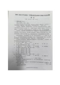 湖南省怀化市2023-2024学年九年级下学期4月期中语文试题