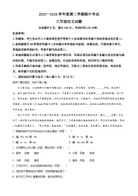 山东省淄博市高青县2023-2024学年八年级下学期期中语文试题（原卷版+解析版）