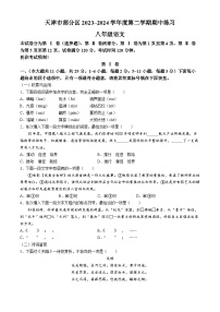 天津市武清区等部分区2023-2024学年八年级下学期期中语文试题