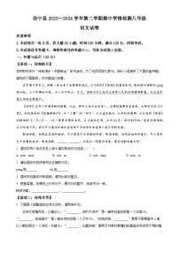 河南省洛阳市洛宁县2023-2024学年八年级下学期期中语文试题（原卷版+解析版）