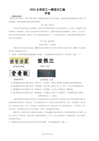 2024北京初三一模试题语文分类汇编：字音