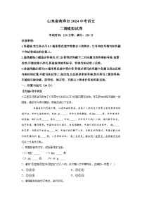 2024年山东省菏泽市中考语文二模语文试题（含解析）