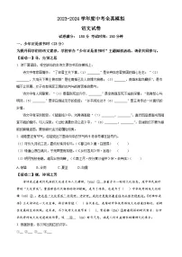 2024年江苏省宿迁市沭阳县城区部分学校中考二模语文试题（原卷版+解析版）