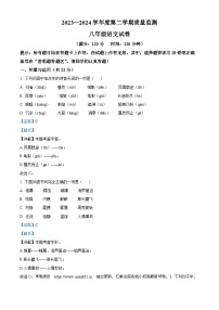 19，山东省青岛市第三十九中学、青岛市育才初级中学2023-2024学年八年级下学期期中语文试题