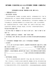 2024年湖南省长沙市开福区青竹湖湘一外国语学校中考一模语文试题（原卷版+解析版）