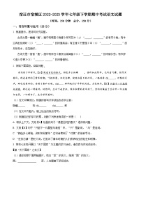 江苏省宿迁市宿城区2022-2023学年七年级下学期期中考试语文试题（含解析）