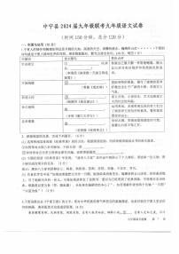 05，2024年宁夏回族自治区中卫市中宁县中考一模语文试题