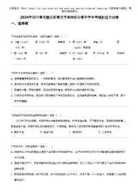 2024年四川南充顺庆区南充市高坪区白塔中学中考模拟语文试卷