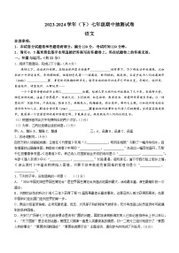 河南省焦作市中站区2023-2024学年七年级下学期期中语文试题