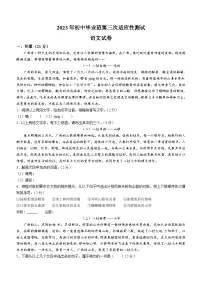 2023年广西南宁市西乡塘区中考三模语文试题（含答案）