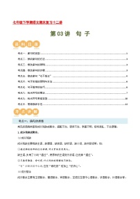 第03讲：句子【考点讲解】-2023-2024学年七年级语文下学期期末复习十二讲讲义（统编版）