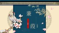初中语文人教部编版八年级下册第三单元12《诗经》二首蒹葭备课ppt课件