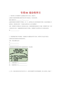 [语文]专项04 综合性学习（有解析）2023—2024学年七年级语文下册期末测试专项训练（辽宁版）