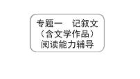 2024成都语文中考试题研究备考专题一  记叙文（含文学作品）阅读 散文 阅读能力辅导【课件】