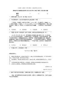 [语文]湖南省怀化市溆浦县圣达学校2023-2024学年八年级下学期4月期中试题