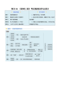 2024年新九年级语文暑假提升精品讲义（统编版） -预习04 《诗词三首》考点梳理及作业设计