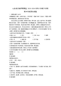 [语文][期中]山东省济南市莱芜区2023-2024学年八年级下学期期中考试试题(解析版)