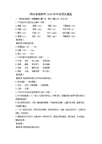 [语文]四川省德阳市2024年中考真题(解析版)