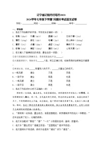 辽宁省辽阳市灯塔市2023-2024学年七年级下学期7月期末考试语文试卷(含答案)
