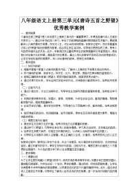 初中语文人教部编版八年级上册第三单元13 唐诗五首野望学案设计