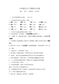 2024年春辽宁省连山区八年级语文(下册期中)试卷及答案