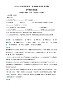 广东省惠州市惠阳区2023-2024学年七年级下学期期末语文试题（解析版）