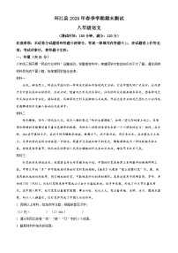 广西河池环江县2023-2024学年八年级下学期期末语文试题（原卷版）