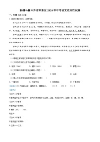 2024年新疆乌鲁木齐市米东区中考模拟语文试题（解析版）