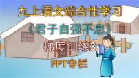 初中语文人教部编版（2024）九年级上册综合性学习 君子自强不息课文配套ppt课件