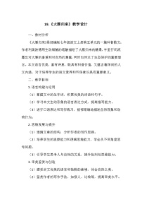 初中语文人教部编版（2024）七年级上册（2024）19 大雁归来/利奥波德教学设计