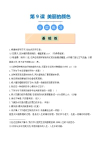 初中人教部编版（2024）美丽的颜色课时练习